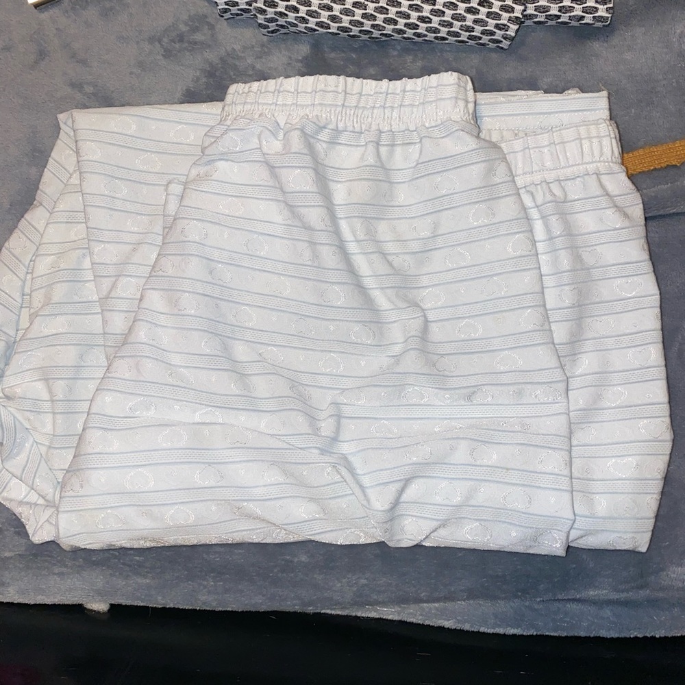 Tracy Light Blue Heart Pattern Pjs, Size M